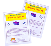 Rocket Phonics Treasure Hunt - 2 hunts